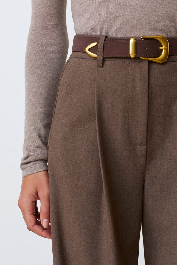 Suncoo | Geplooide Pantalon Taupe