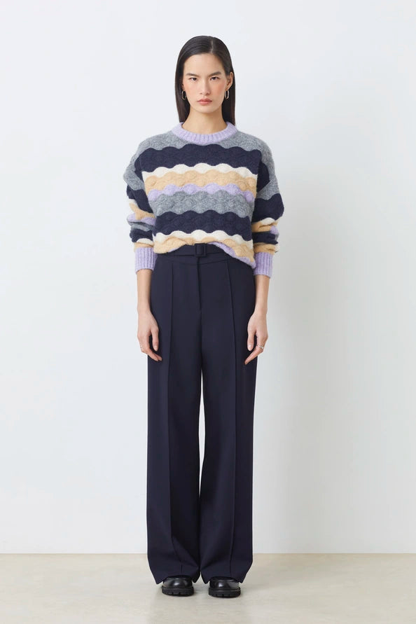 Suncoo Paris | Panayo Geschulpte Gestreepte Trui