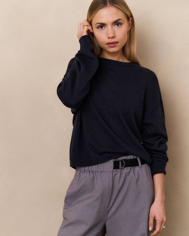 YAYA | Textured Knitted Sweater