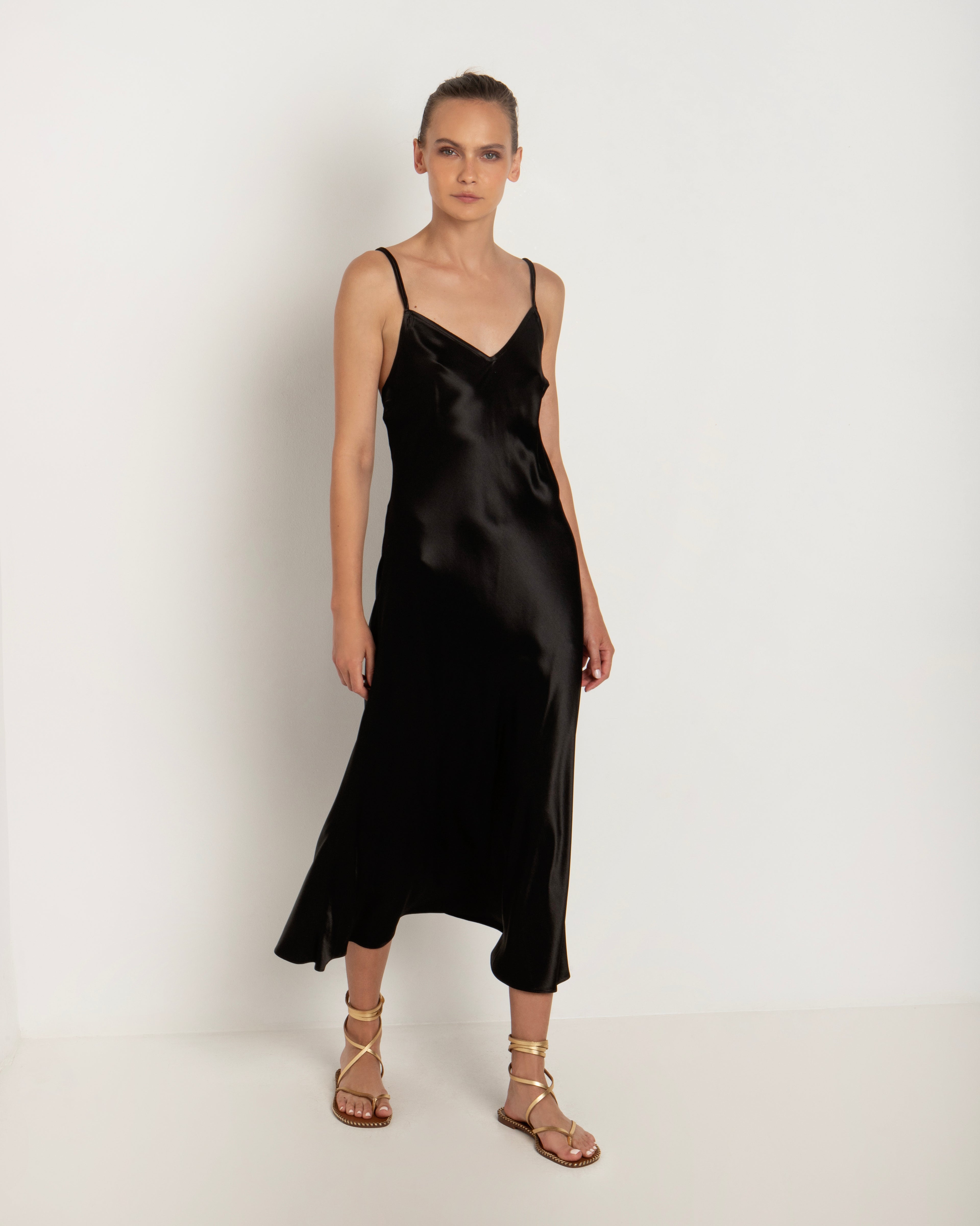 Greek Archaic Kori | dress long crossover straps - 130512