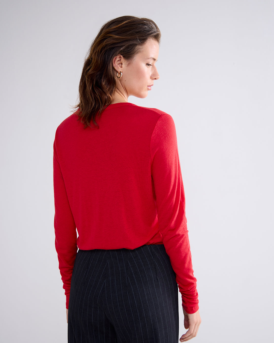 Summum Woman | Round neck top Lyocell Wool - 3s4912-30377