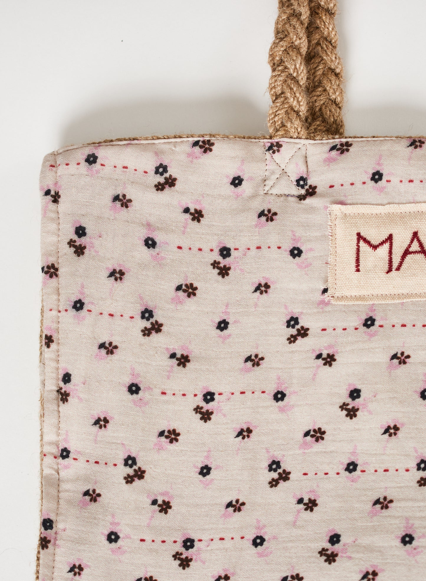 MABE | Bockprint and jute tote - M570501