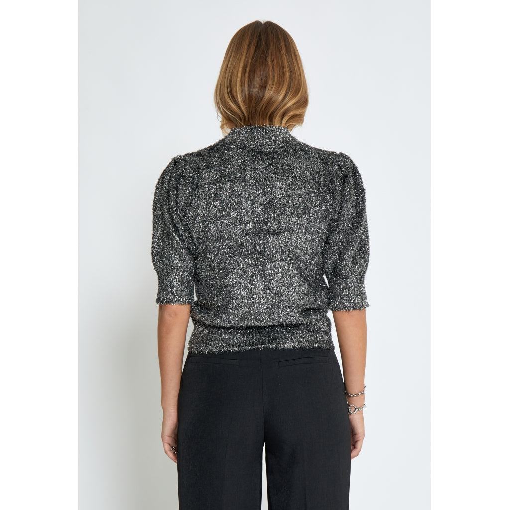 Minus | Britney knit t-shirt - silver - MI6409