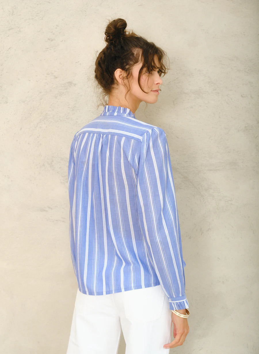 M.A.B.E | Chrissie Top - Blue Stripe -  641672