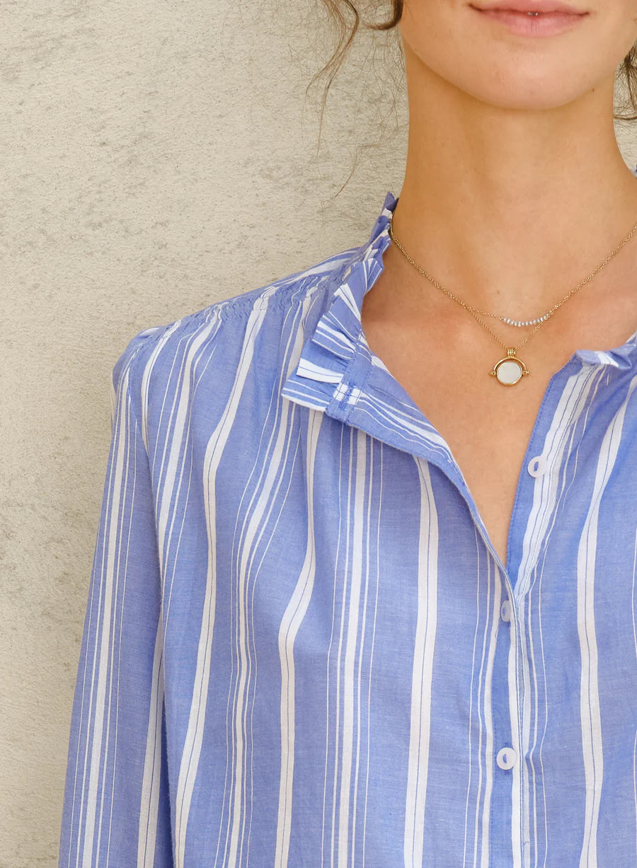 M.A.B.E | Chrissie Top - Blue Stripe -  641672