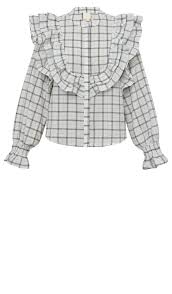 Gossia | CocoGo Shirt  - off-white/black checks - G2262