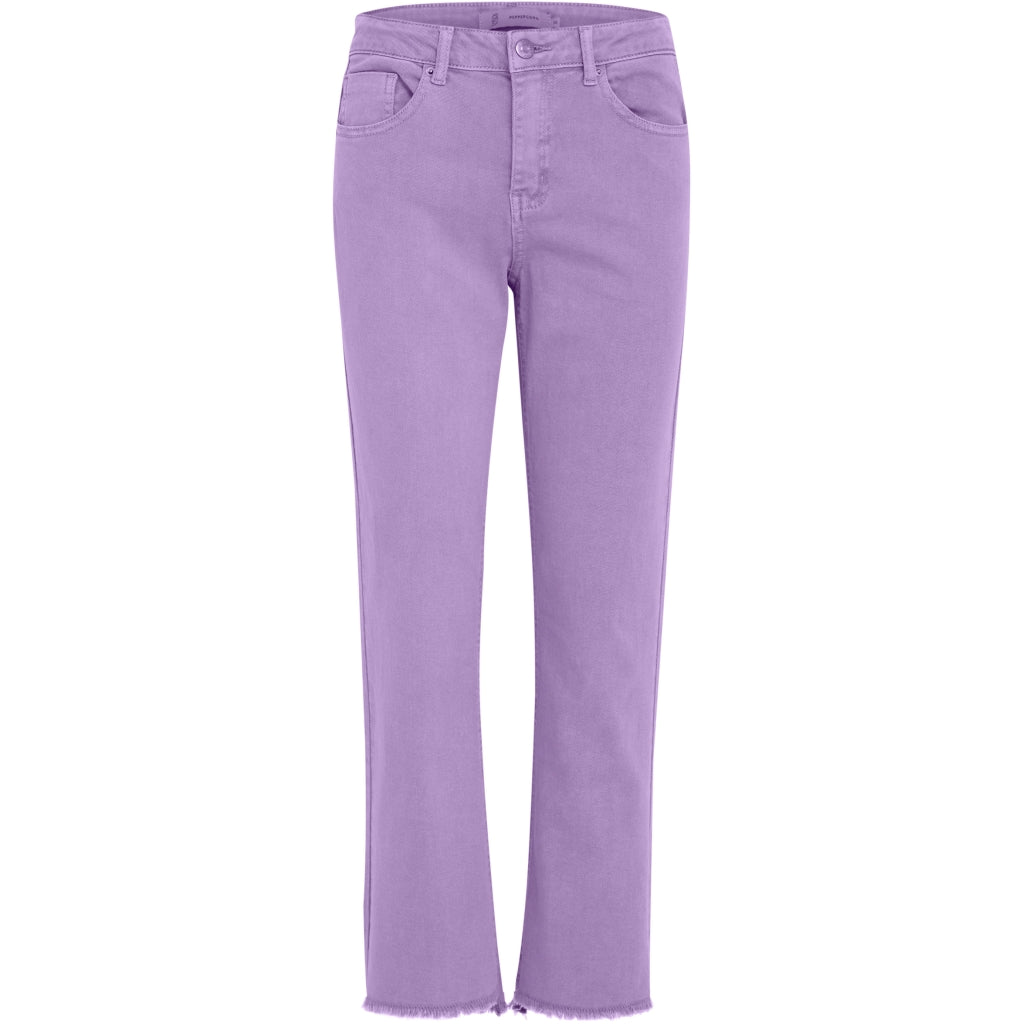 Peppercorn | Fione mid waist cropped jeans - lavendula purple