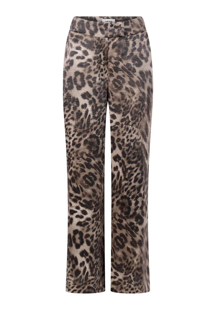 Aaiko | Gianimal Broek Panterprint Dark Grey