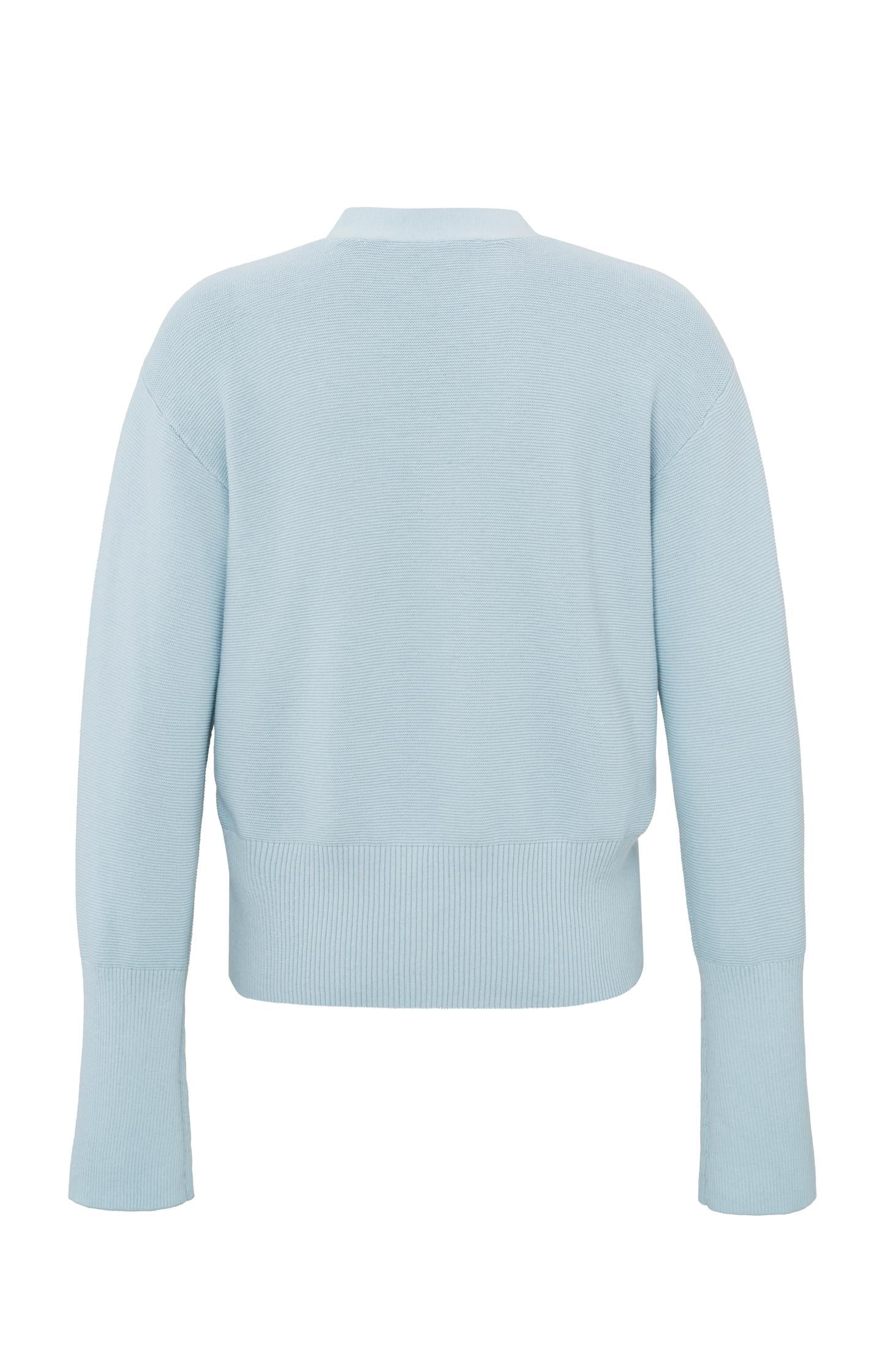 Yaya | Vest met een V-hals, knopen en lange wijde mouwen - 01-010056-402