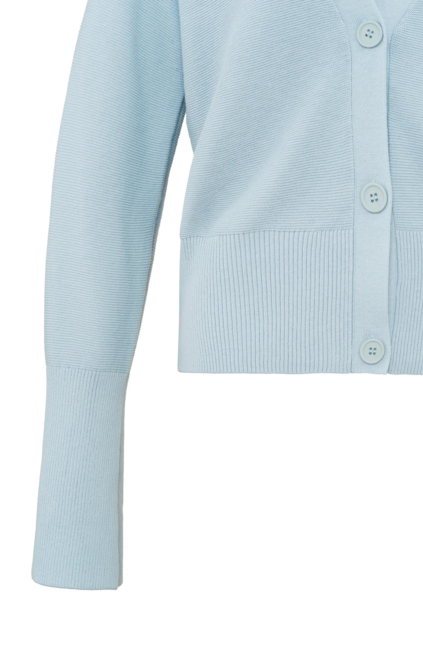 Yaya | Vest met een V-hals, knopen en lange wijde mouwen - 01-010056-402