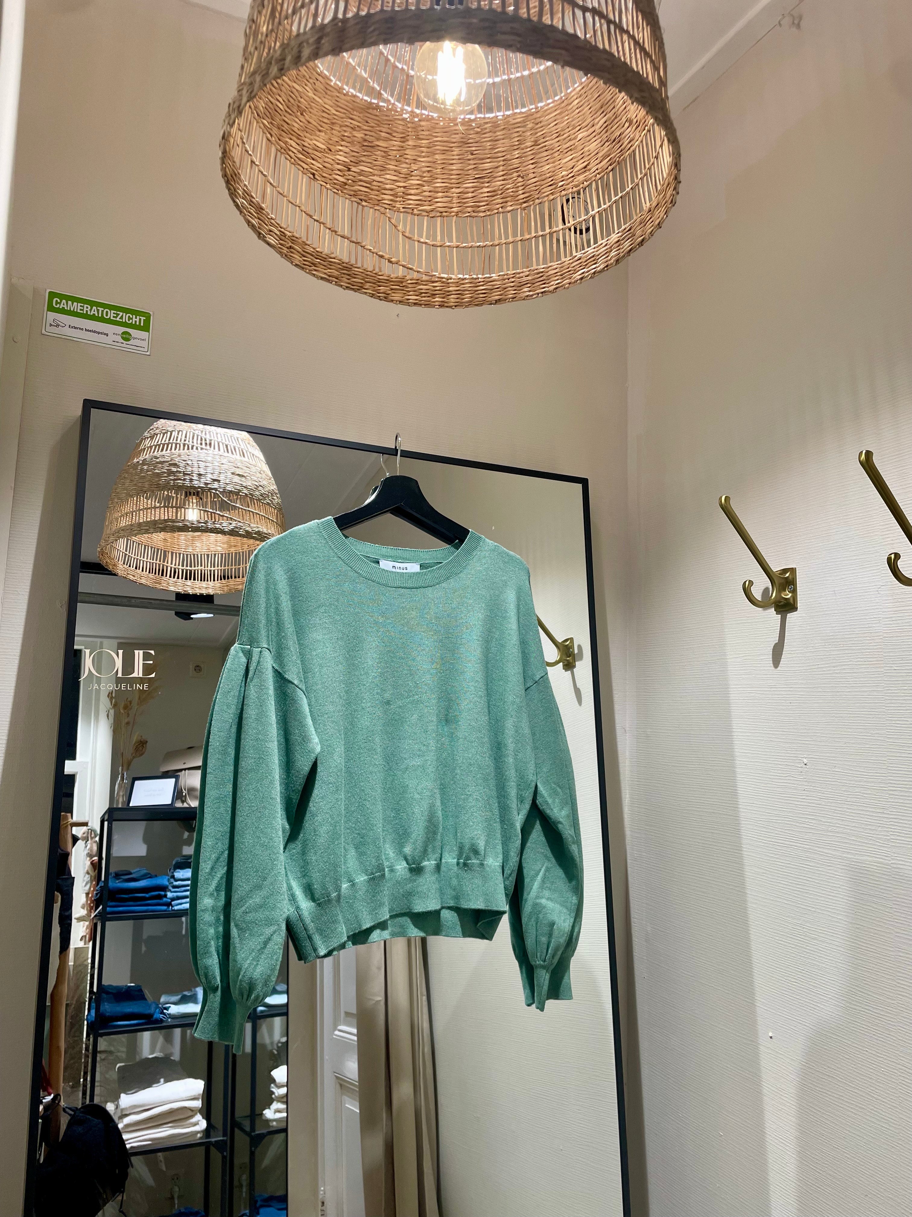 Minus | Melea Knit Pullover - Frosty Spruce Mel