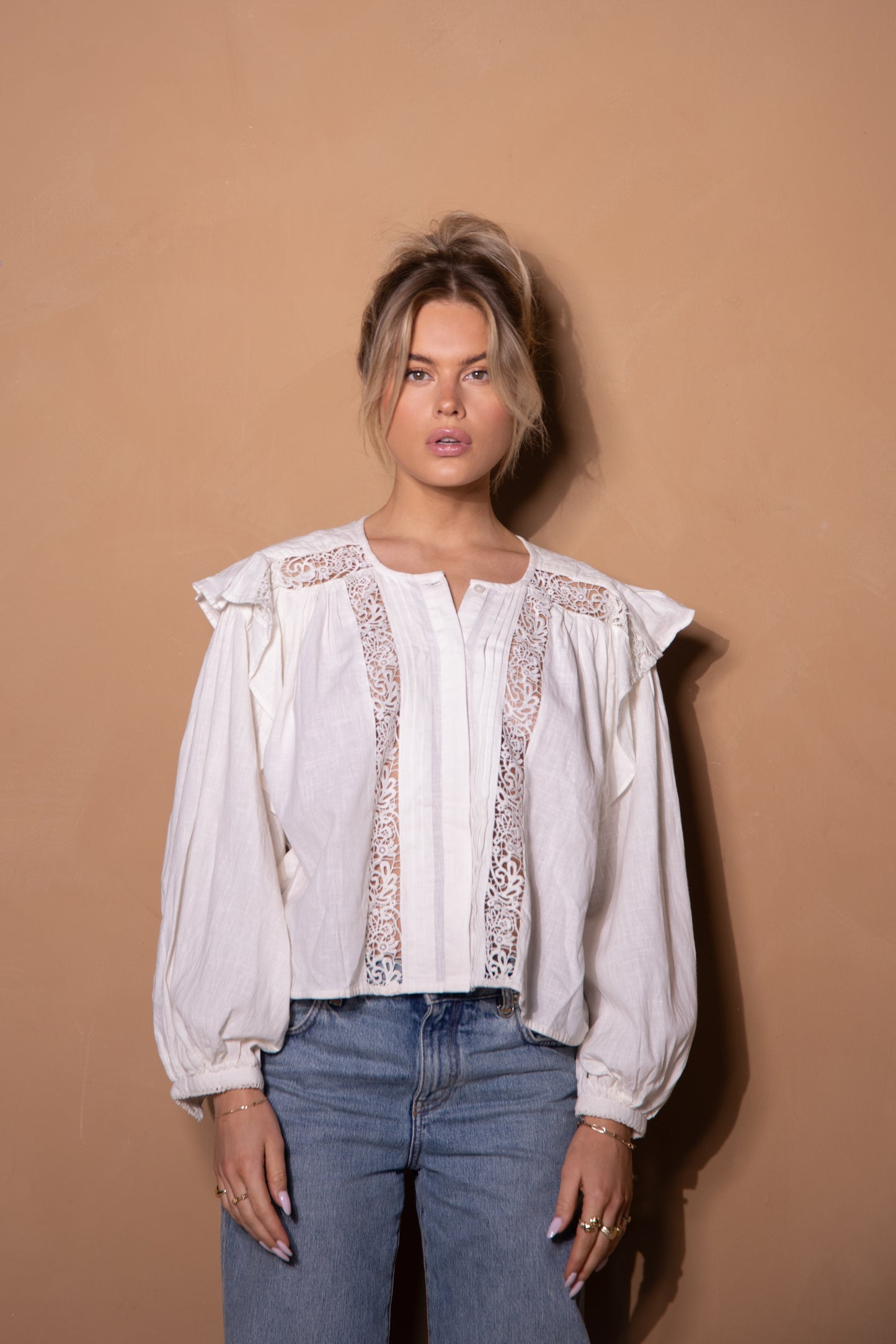 Ismay Label | Rose blouse - white
