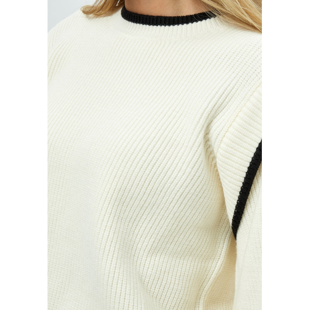Minus | Jayla knit pullover - cloud dancer - MI5639