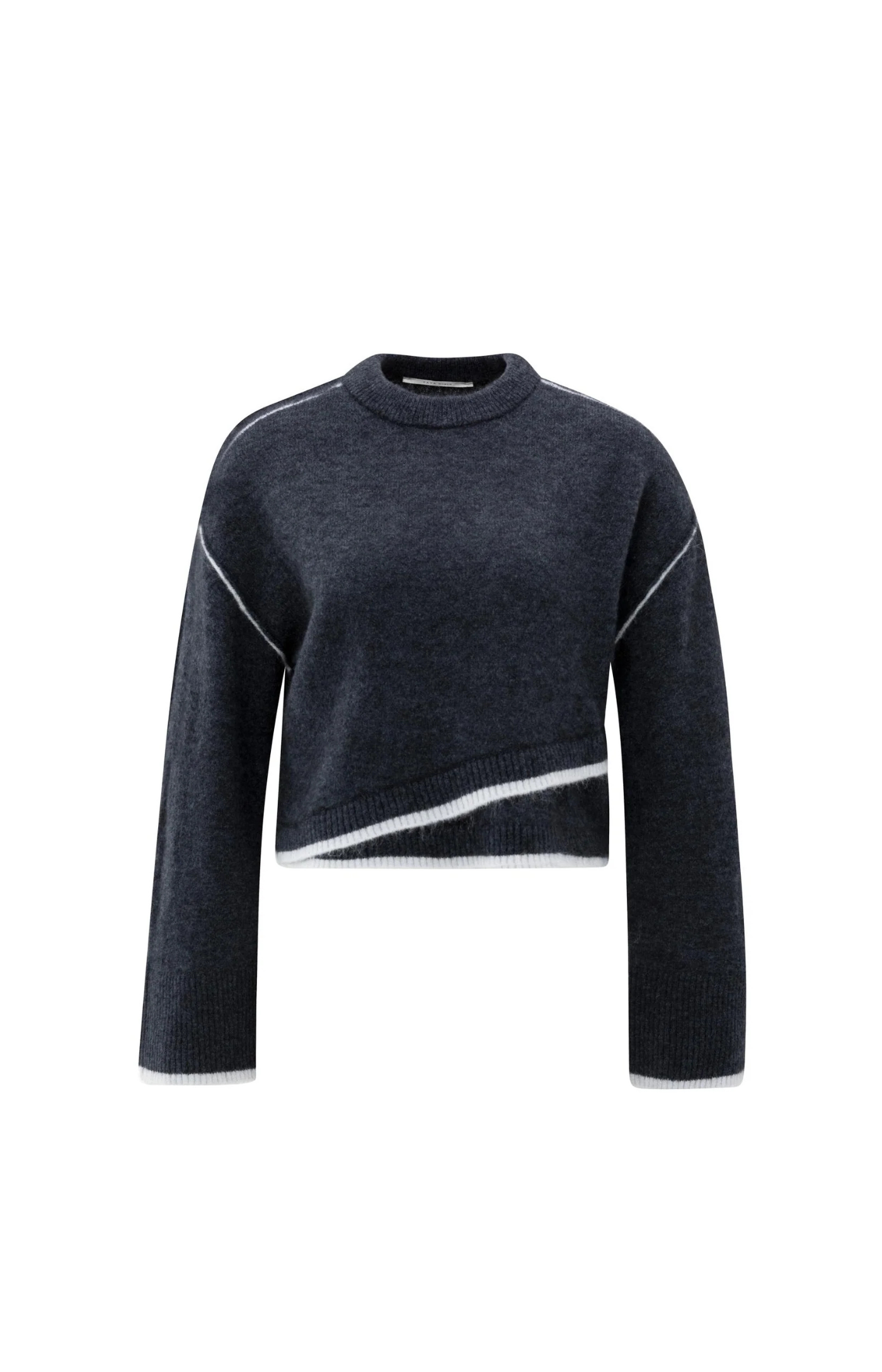 YAYA | Knitted Sweater Collegiate Blue Melange