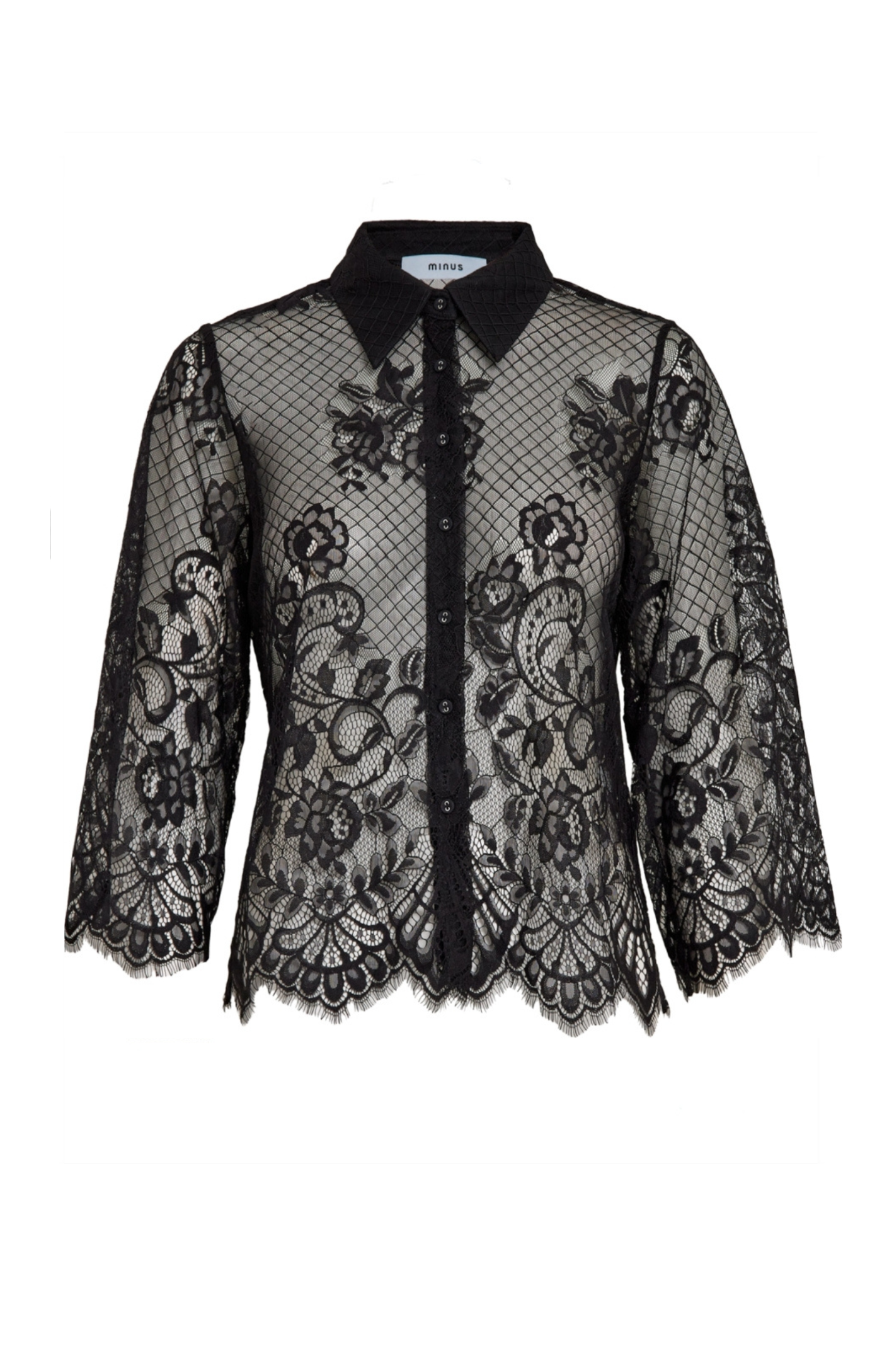 Minus | Dasha Lace Shirt Zwart