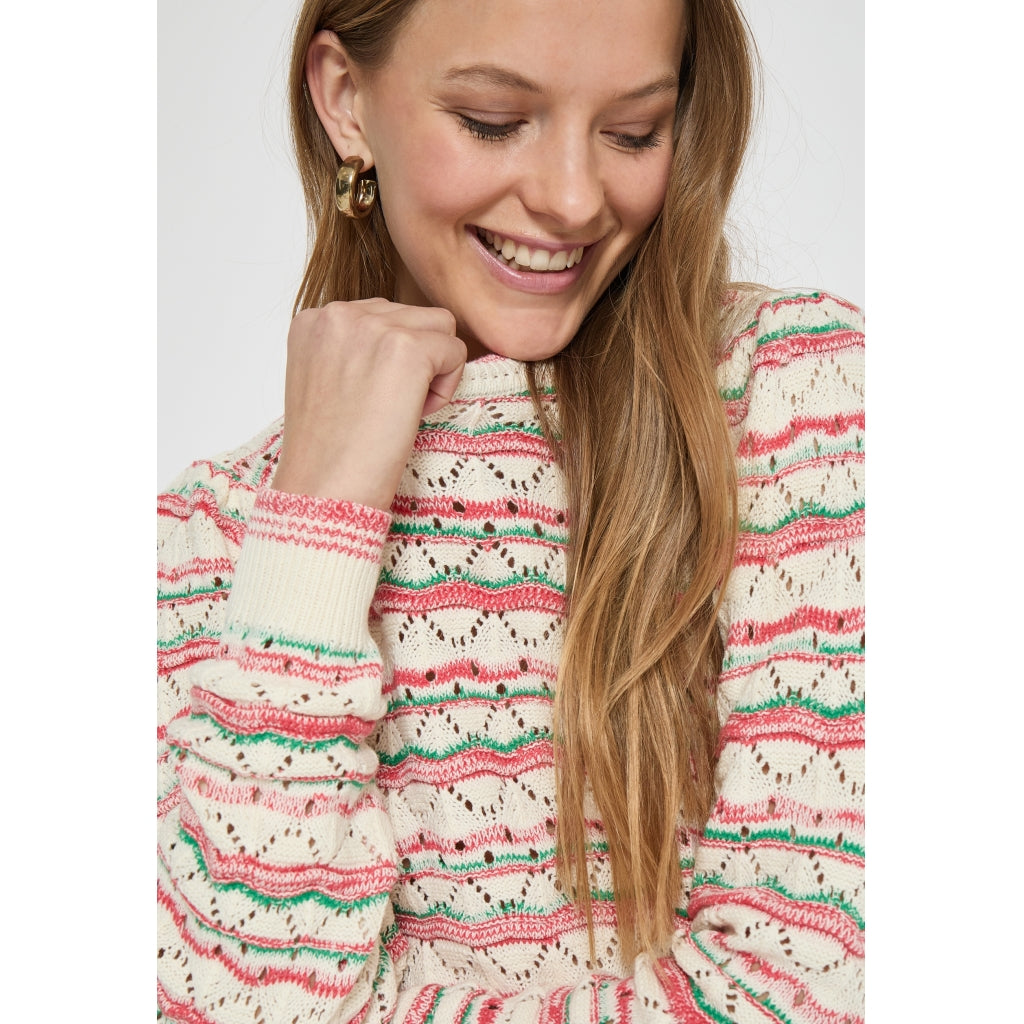 Minus | Kalima round neck knit pullover - teaberry pink - MI6035