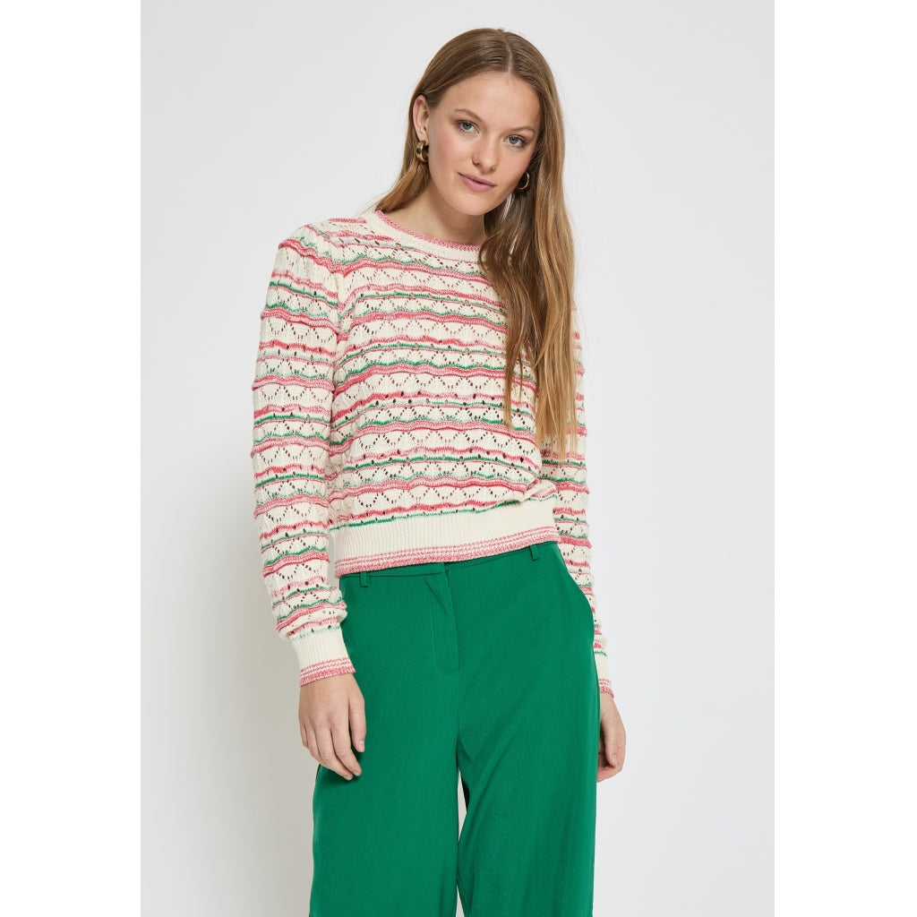 Minus | Kalima round neck knit pullover - teaberry pink - MI6035