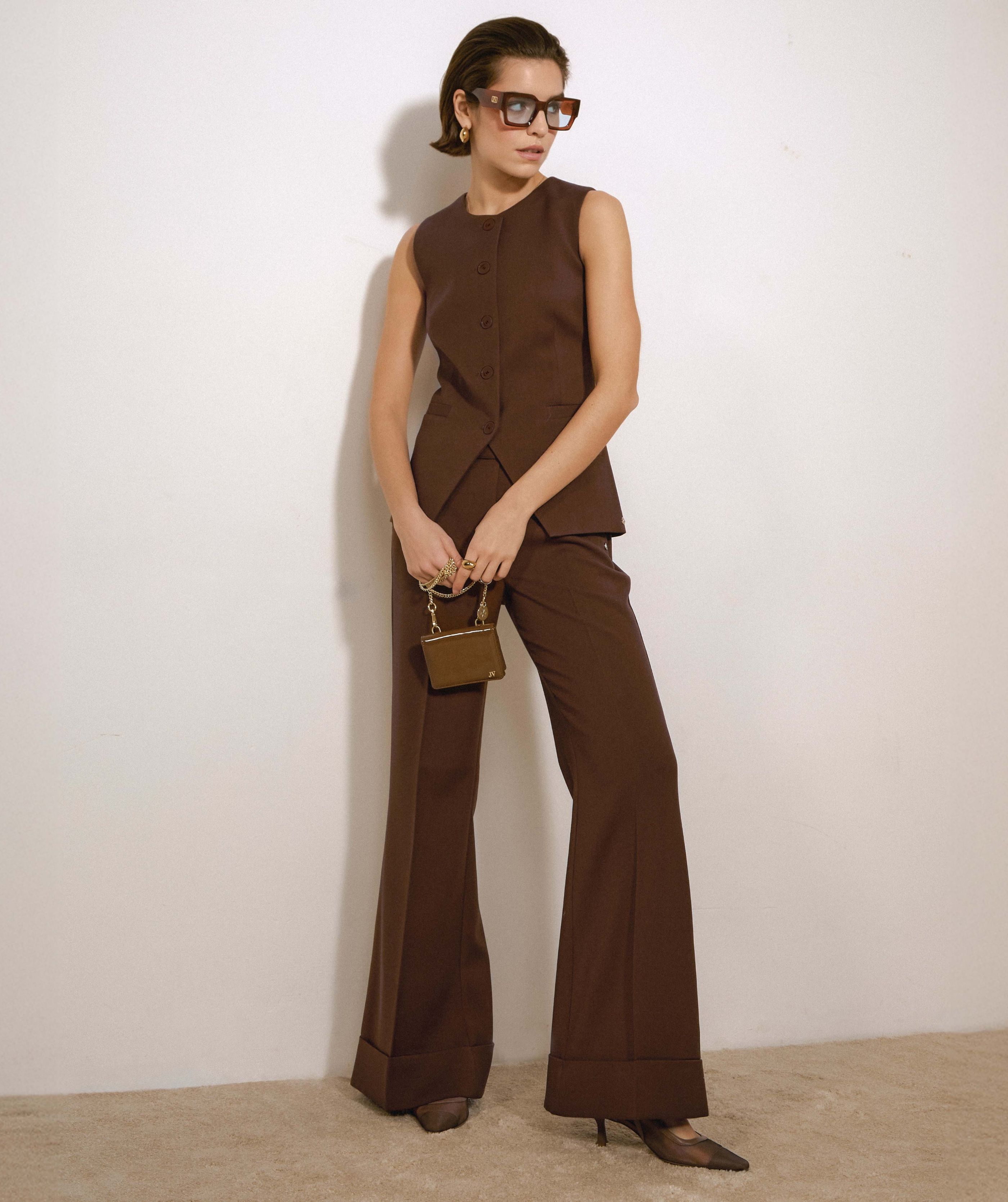 Josh V. | Kiro Gilet Dark Brown