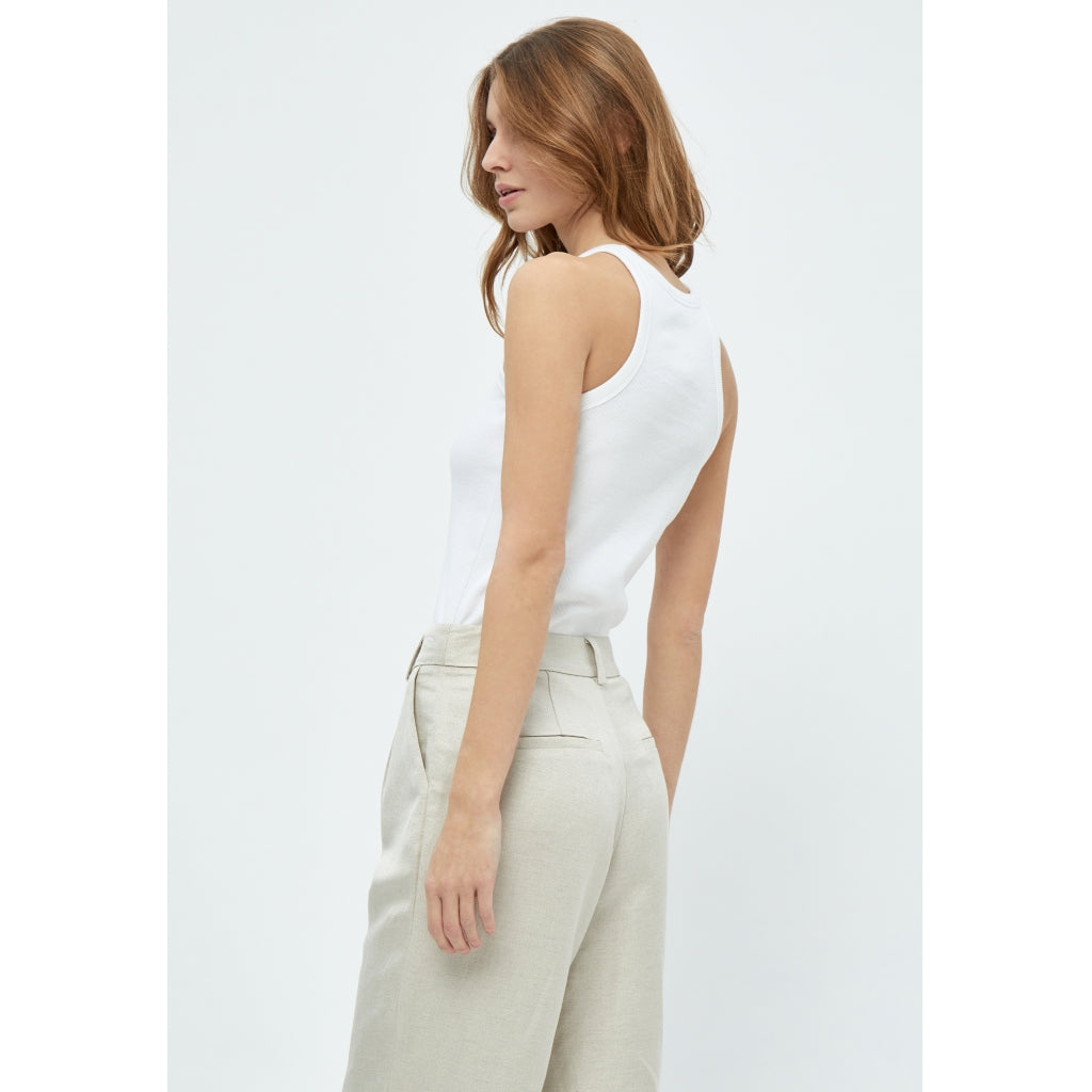 Minus | Maluna GOTS rib top -white - MI5326