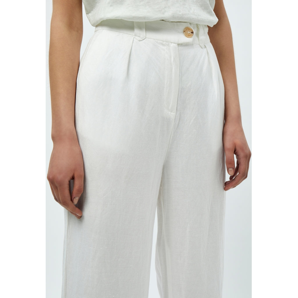 Minus | Marly linen pants - white - MI4789