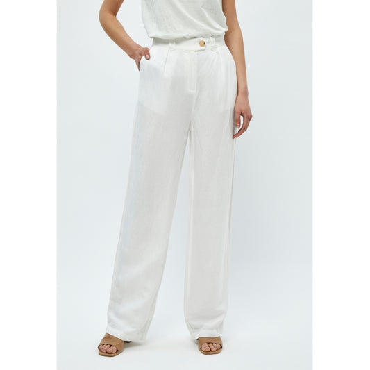 Minus | Marly linen pants - white - MI4789