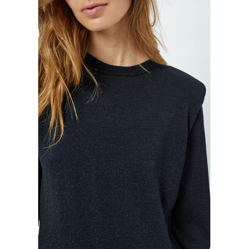 Minus | Mekira knit pullover - black metallic