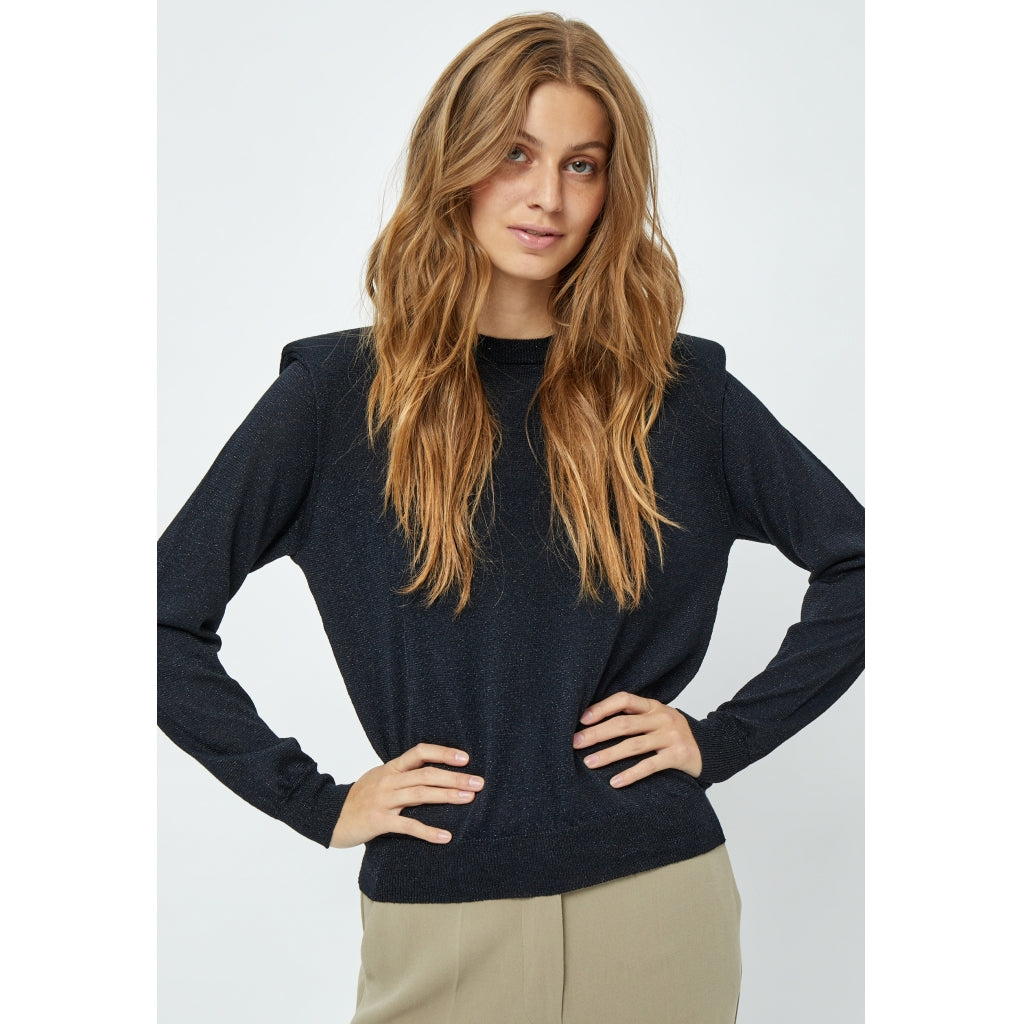 Minus | Mekira knit pullover - black metallic