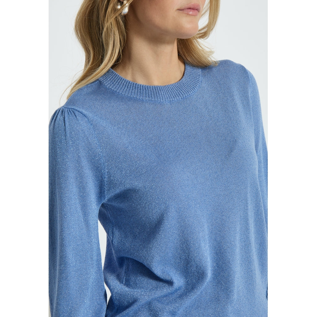 Minus | Mersin metallic knit t-shirt - Blue - MI5709