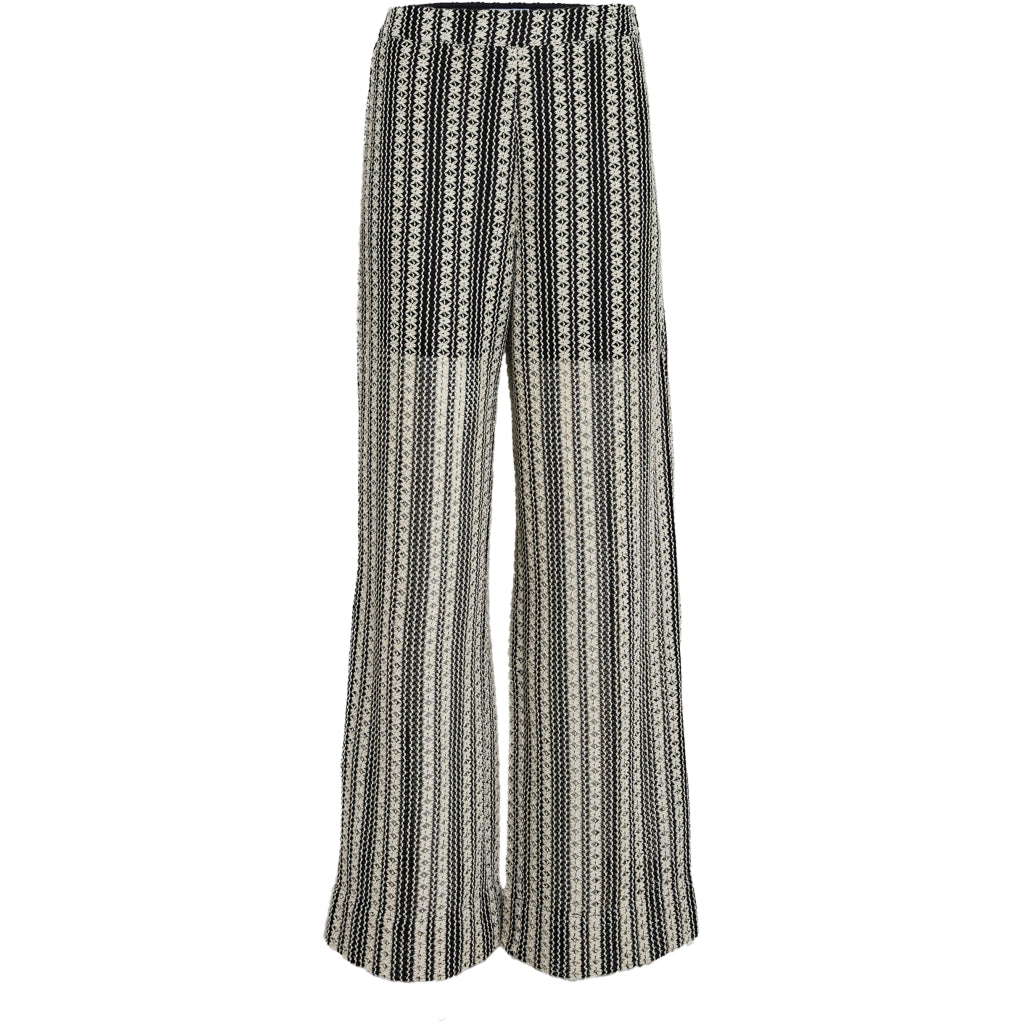 Minus | Nila Pant - black striped - MI6614