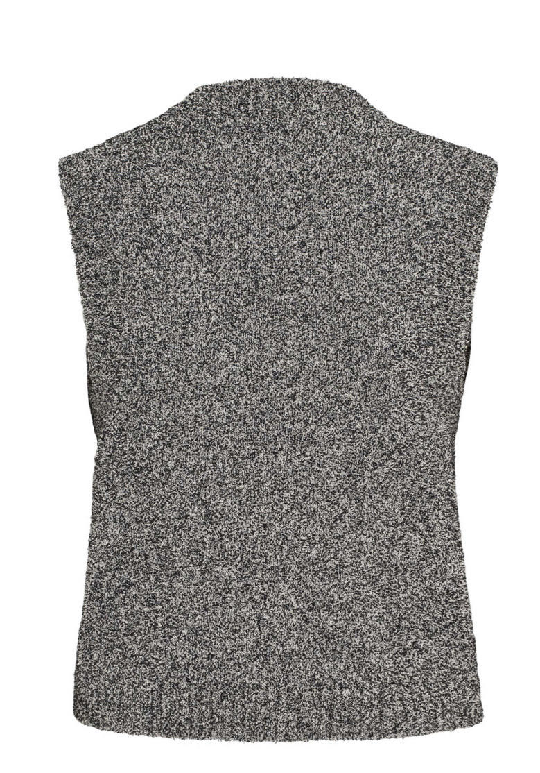 Esme Studios | Philo knit vest - black melange - ES325-327