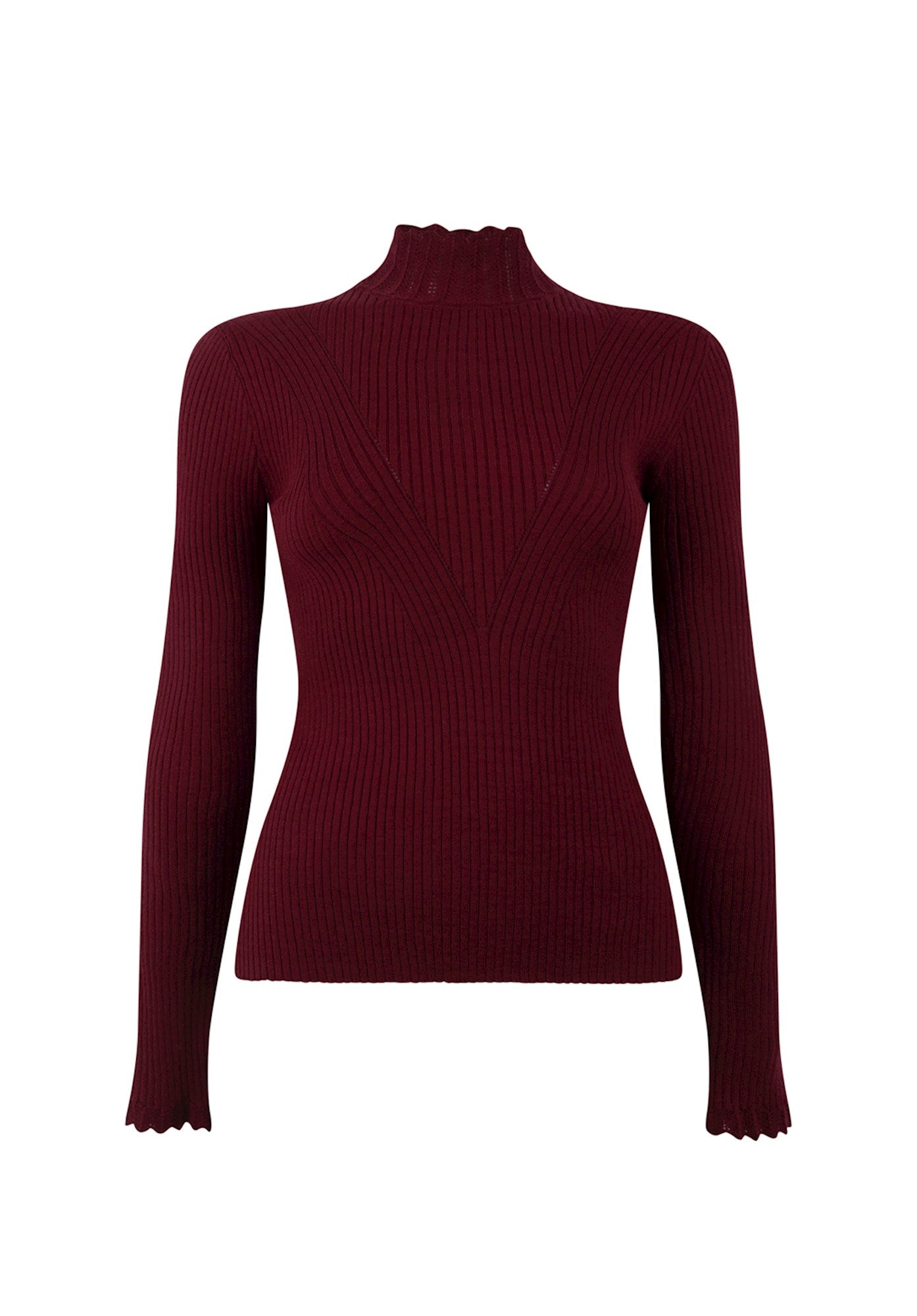 Aaiko | Vida ruffle coltruitje - merlot