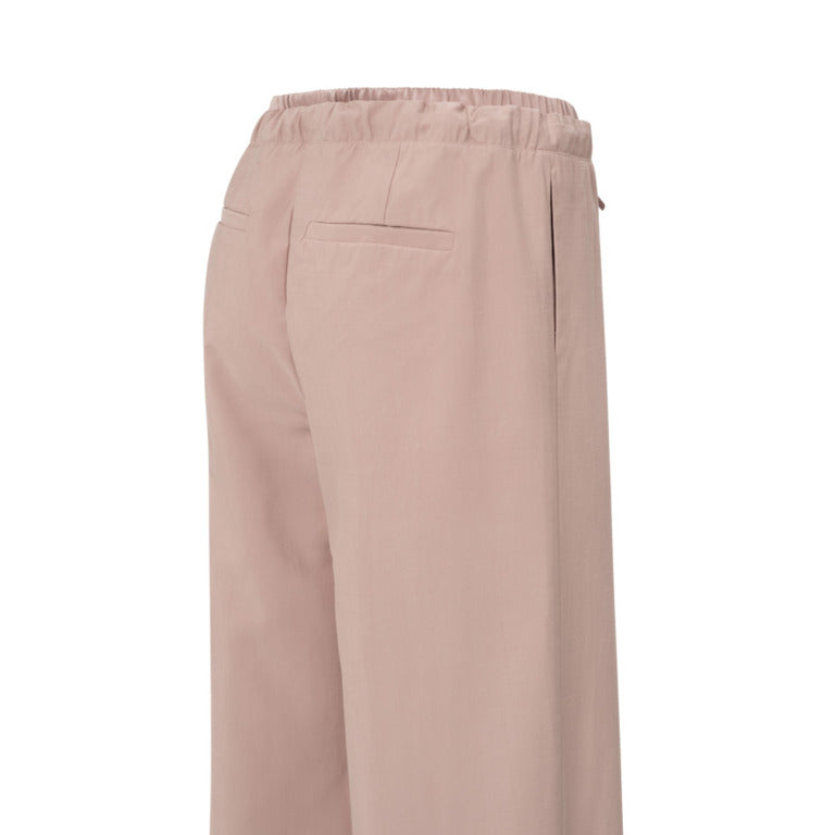 YAYA | wijdvallende broek met koord - soft mauve pink - 01-301185-505