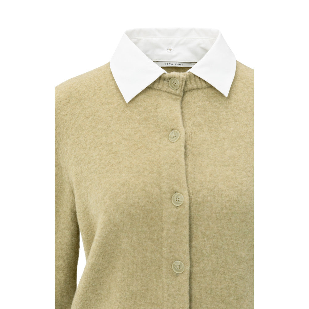 YAYA | Vest Pale Olive Green