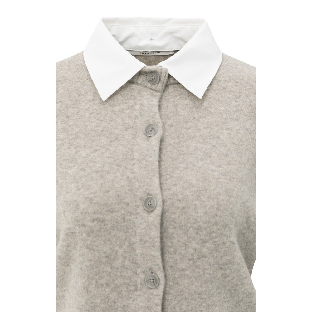 YAYA | Vest Brownisch Grey