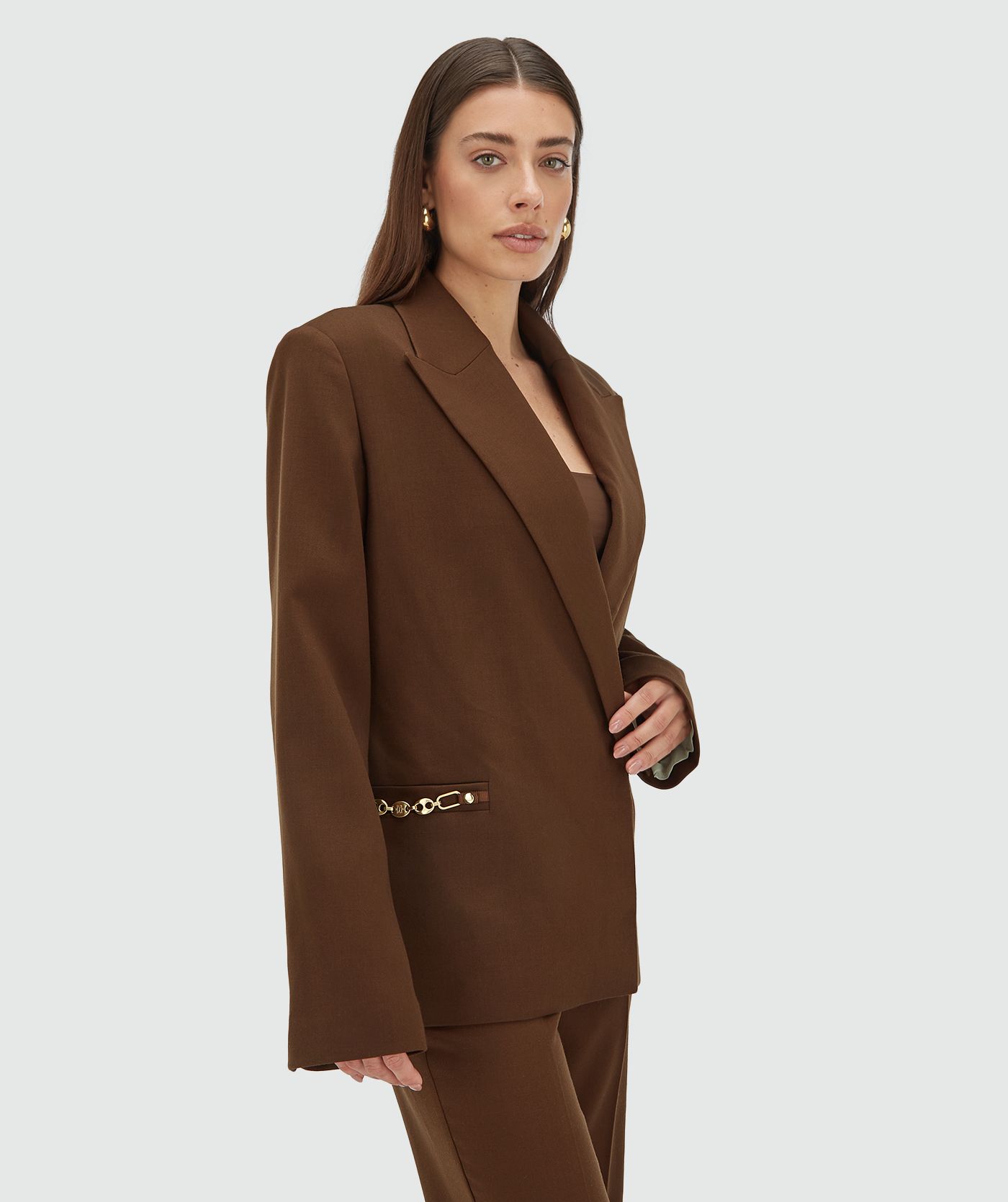 Josh V. | Deacon Oversized Blazer Dark Brown