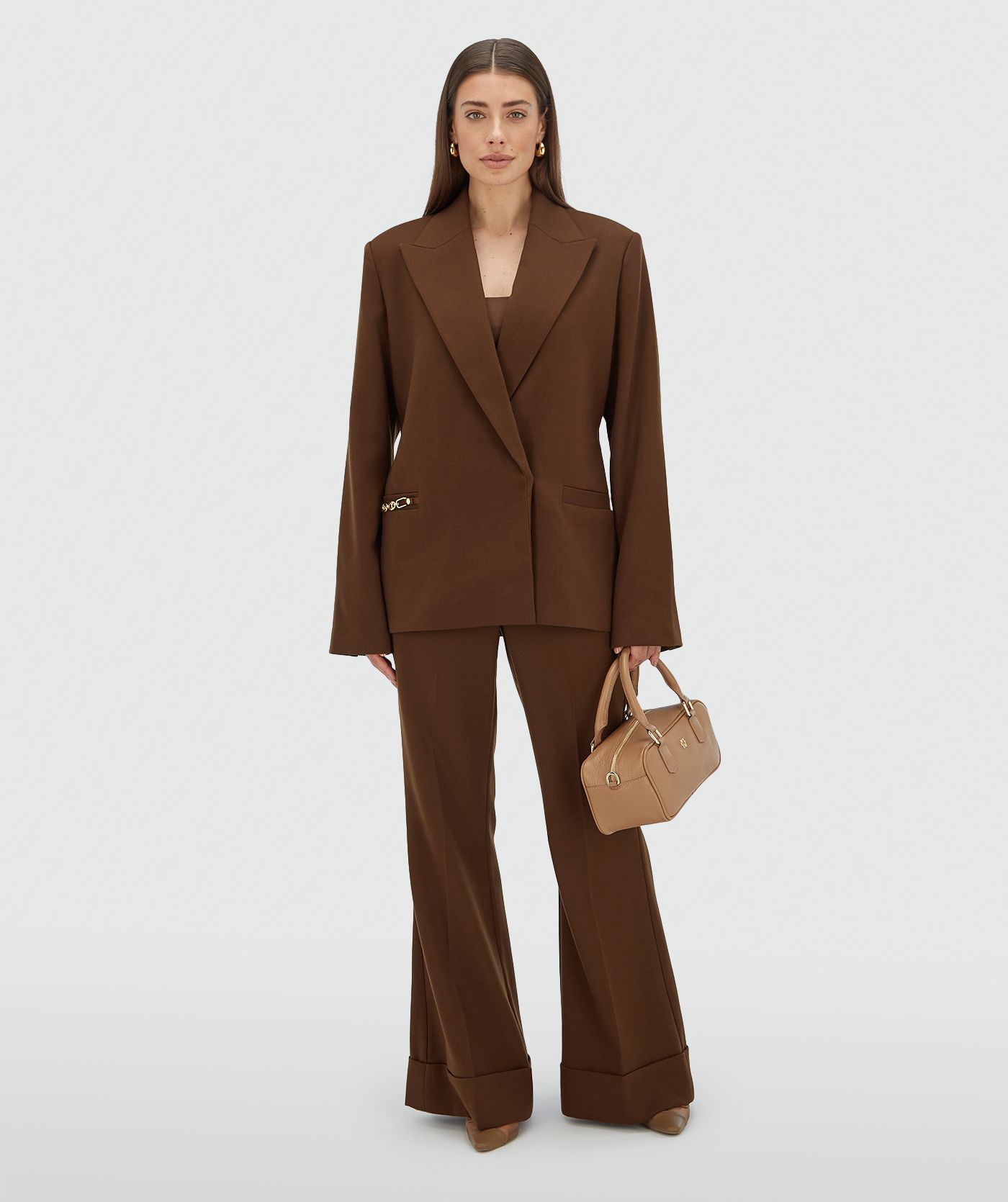 Josh V. | Deacon Oversized Blazer Dark Brown