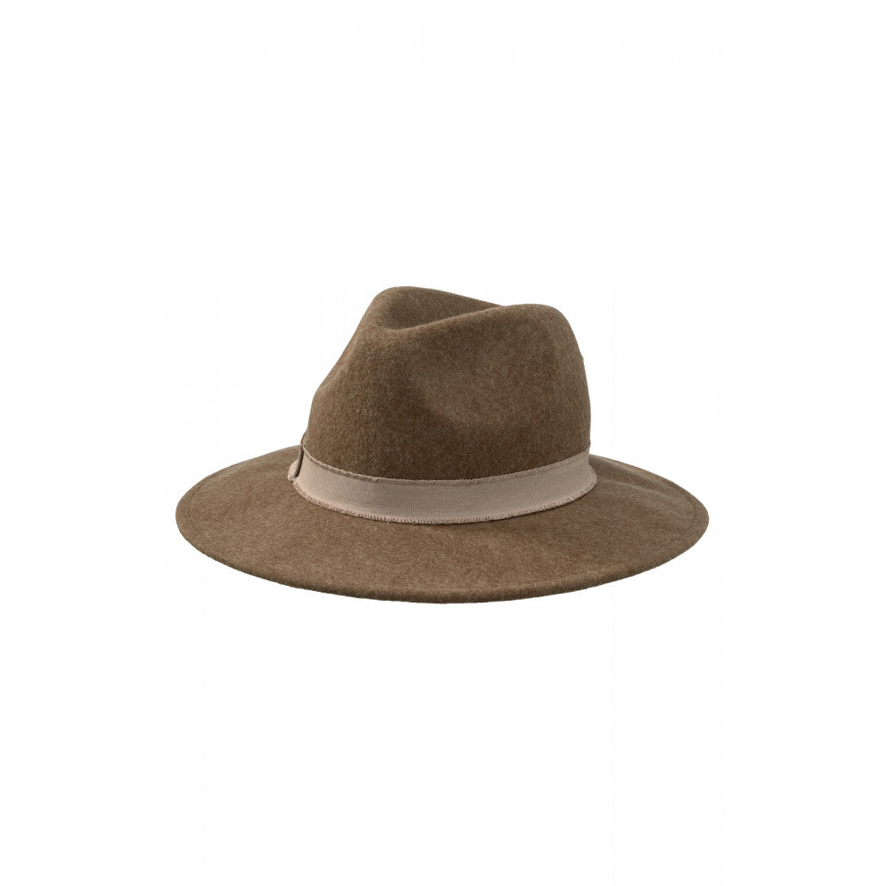 YAYA | Fedora hoed in winter wol - Coca mocha brown - 03-301007-310