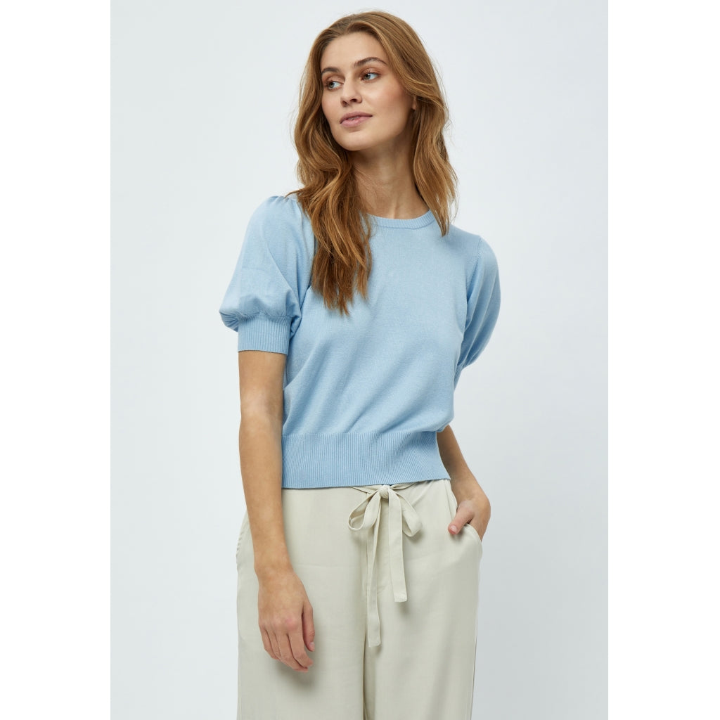 Minus | Liva knit tee - ice blue