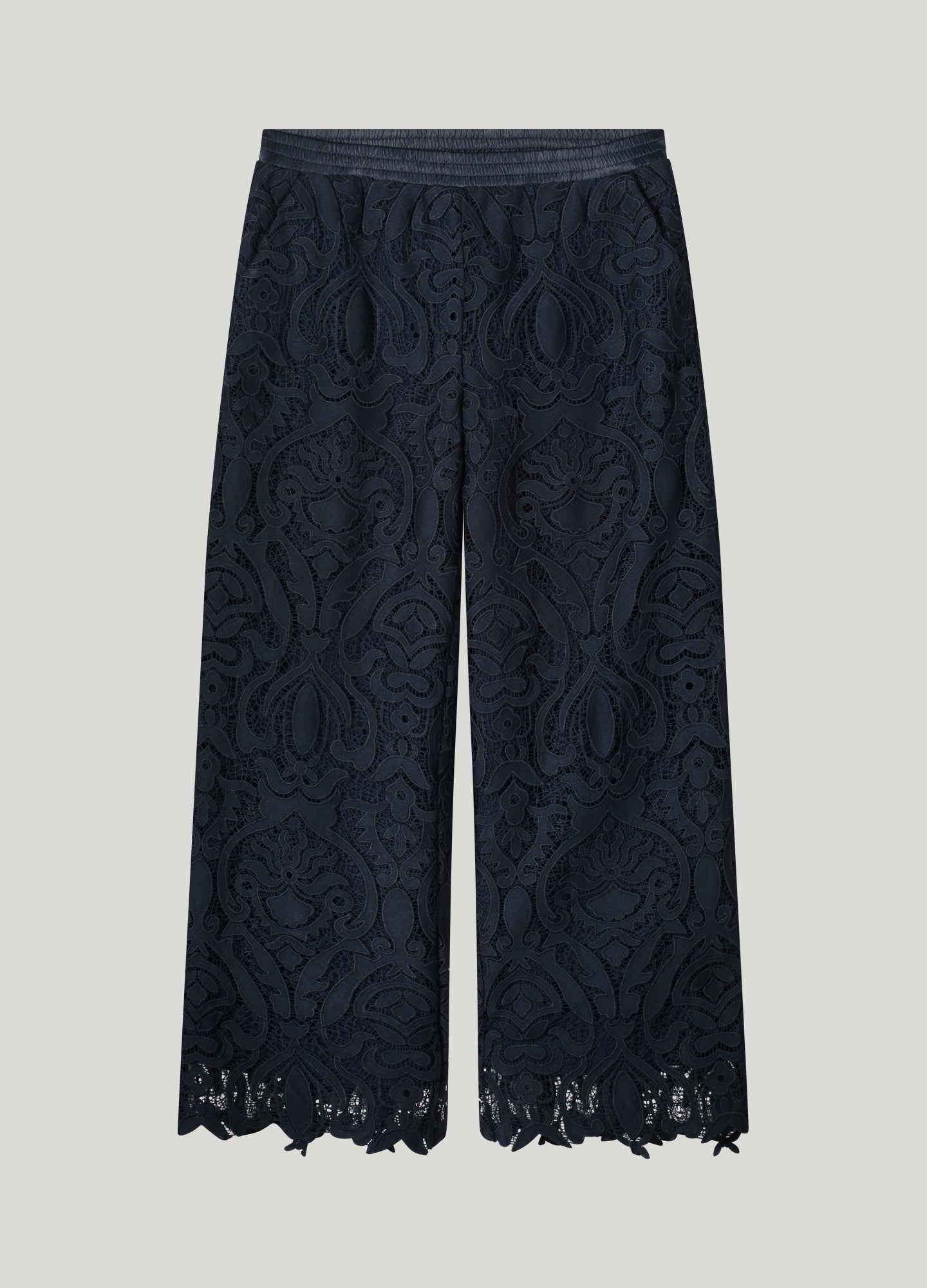 Summum Woman | long pants lace - navy noir - 4s2734-12182
