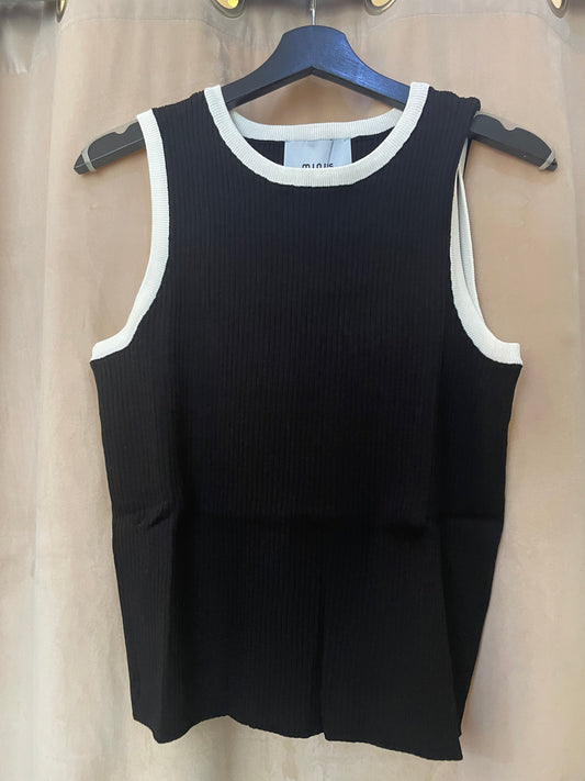 Minus | Malene knit top - black - MI6155
