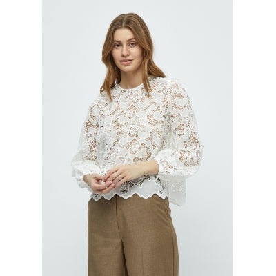 minus | misala long sleeve lace blouse