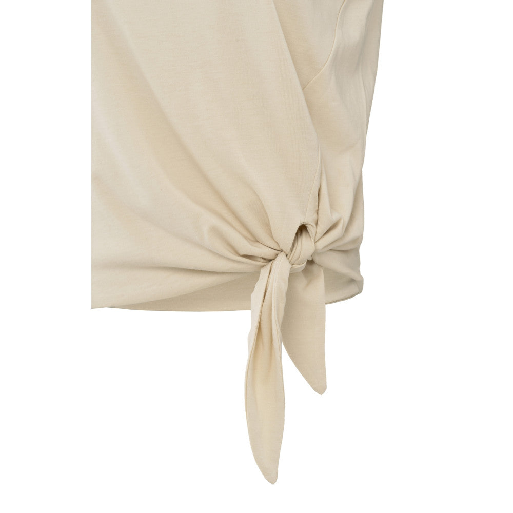 YAYA | Mouwloze top met knoopdetail - summer sand - 01-709278-505