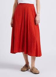 Stella Forest | long skirt Ophelia - rouille (rood)