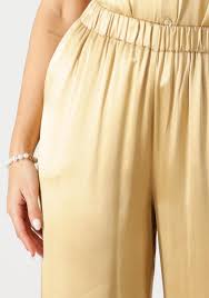 Greek Archaic Kori | Pants loose elasticated waist - gold - s25k-110092