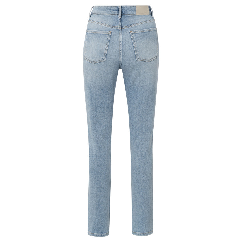 YAYA | rechte jeans met overslagdetail - light blue denim - 01-311087-503