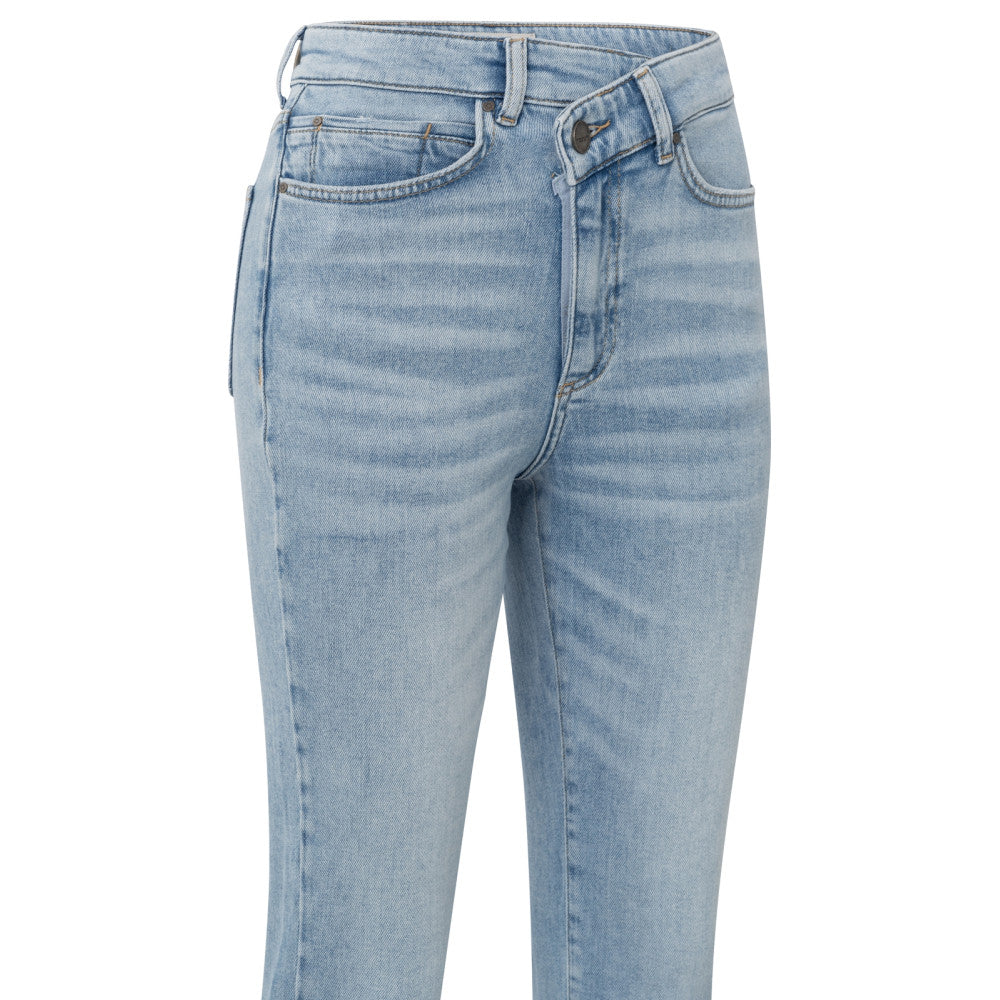 YAYA | rechte jeans met overslagdetail - light blue denim - 01-311087-503