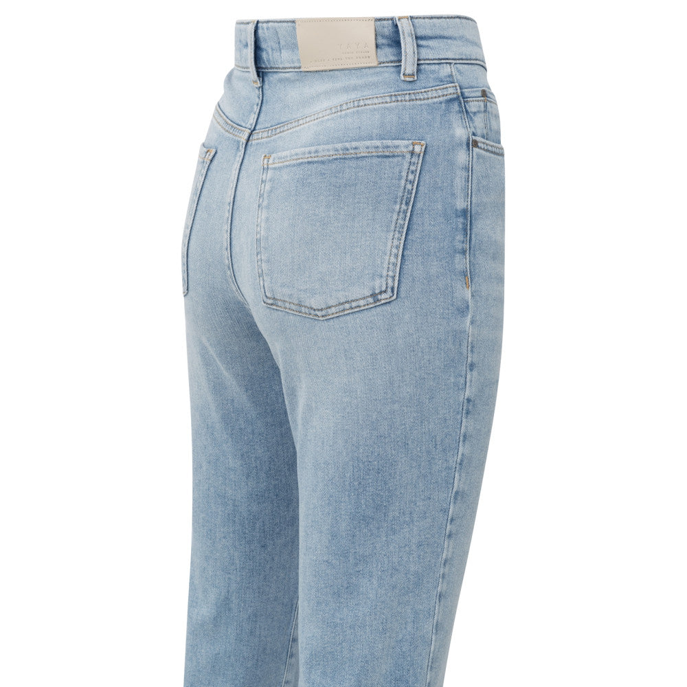 YAYA | rechte jeans met overslagdetail - light blue denim - 01-311087-503