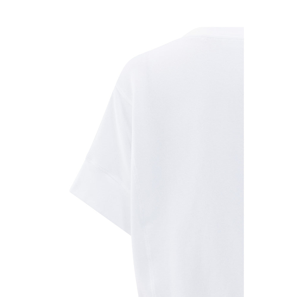 YAYA | Geribbelde jersey top met korte mouwen - pure white - 01-709313-508