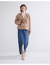 Summum | Short Jacket Check Wool - multicolor - 1s1195-12061