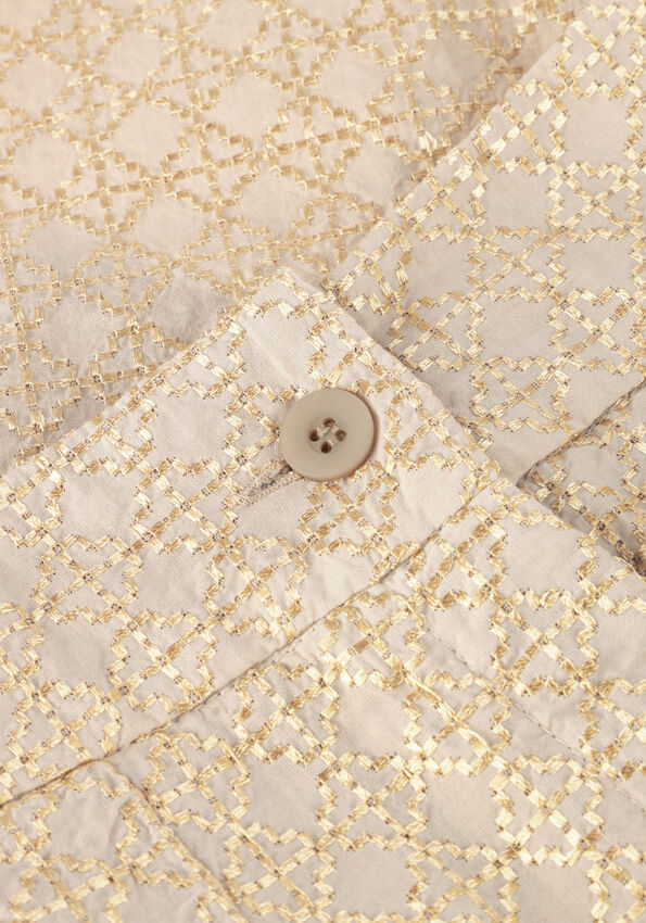 Greek Archaic Kori | shorts long cross pleates - beige gold - S25K-310403